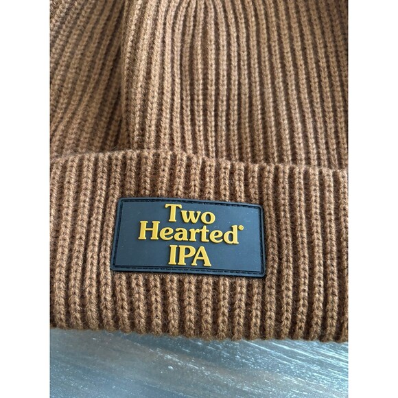 Bells Two Hearted IPA Beer Brown Beanie Hat NEW - Picture 2 of 3